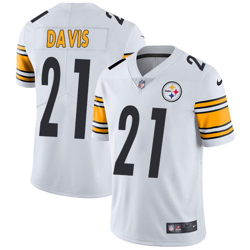 Nike Steelers #21 Sean Davis White Youth Stitched NFL Vapor Untouchable Limited Jersey - Click Image to Close